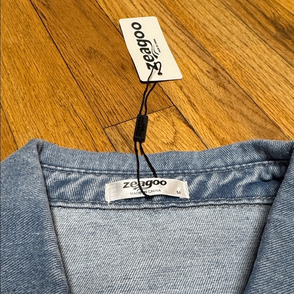 Zeagoo Light Blue Denim Jacket NWT
Oversized - Picture 2 of 4